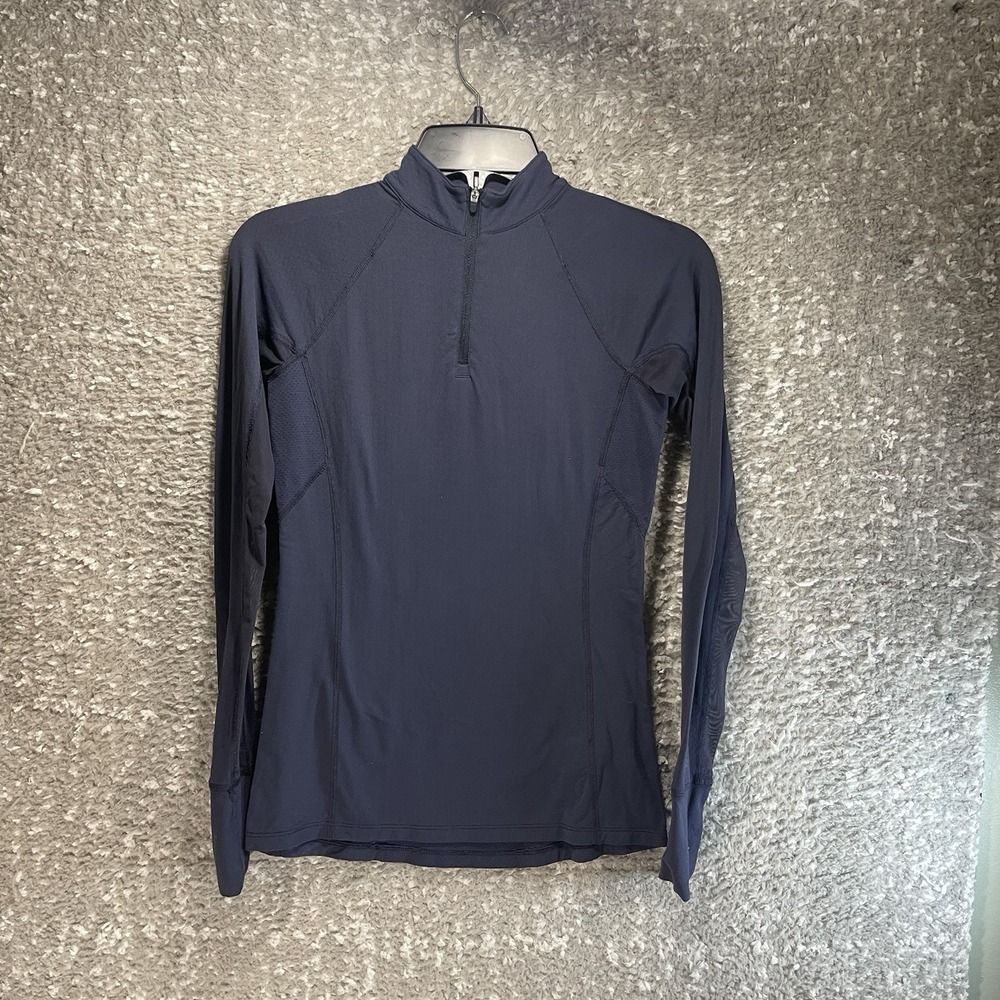 Noble Outfitters 1/4 Zip XS Women's Active Long Sleeve Shirt Blue Sun protection